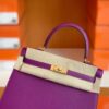 Hermes Kelly Epsom p9 actiniae purple Gold Hardware 25cm Full Handmade