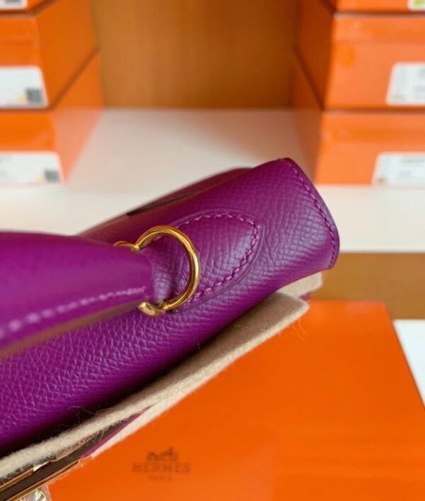 Hermes Kelly Epsom p9 actiniae purple Gold Hardware 25cm Full Handmade