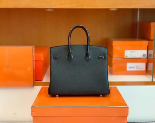 Hermes Birkin Touch Matte Alligator & Togo ck89 Noir Black Gold Hardware 25cm Full Handmade