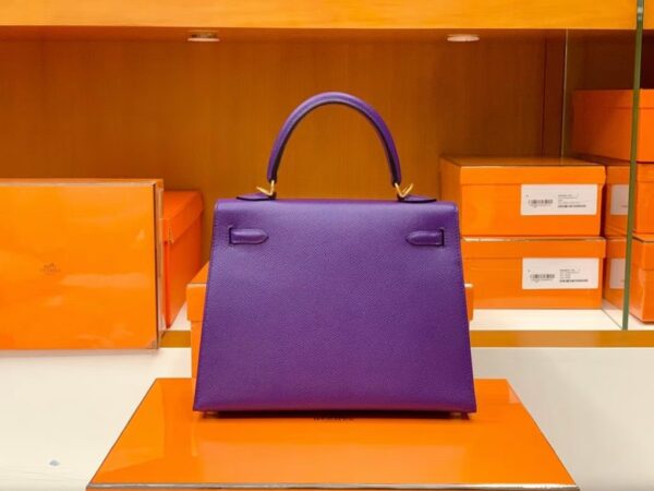 Hermes Kelly Epsom 9W Dreamy Purple Gold Hardware 25cm Full Handmade