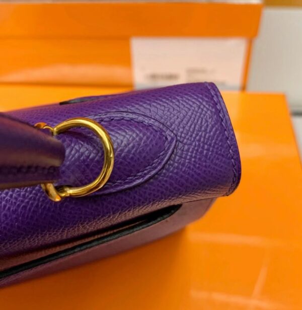 Hermes Kelly Epsom 9W Dreamy Purple Gold Hardware 25cm Full Handmade
