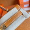 Hermes mini Kelly Epsom Light Golden Brown Gold Hardware 19cm Full Handmade
