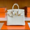 Hermes Birkin Togo Creamy White Gold Hardware 25cm Full Handmade