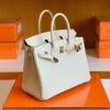 Hermes Birkin Togo Creamy White Gold Hardware 25cm Full Handmade