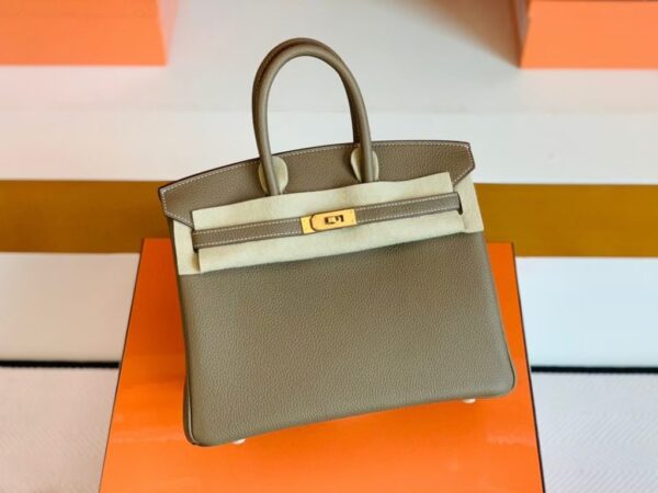 mmexport1688809889477-1024x768-1 Hermes Birkin Togo Etoupe Grey Gold Hardware 25cm Full Handmade