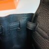 Hermes Kelly ado TC Leather Black Silver Hardware 22cm Full Handmade