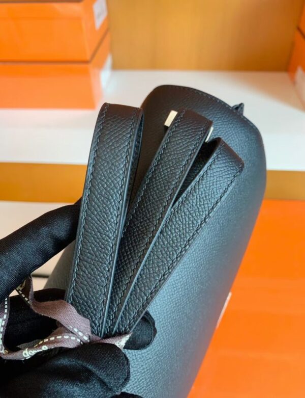 Hermes Constance Epsom Black Silver Hardware 24cm Full Handmade