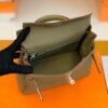 Hermes Kelly Togo Etoupe Grey Silver Hardware 25cm Full Handmade