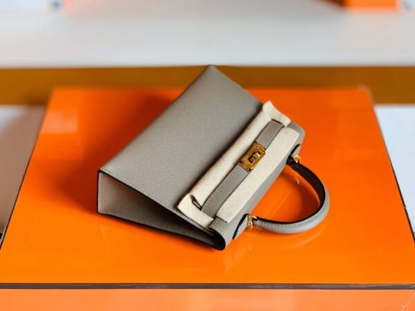 mmexport1690709376823-1024x768-1 Hermes Mini Kelly Epsom M8 asphalt grey Gold Hardware 19cm Full Handmade