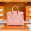 mmexport1690709697694-1024x768-1 Hermes Birkin Ostrich CK94 Pink Silver Hardware 25cm Full Handmade