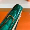 mmexport1690709777165-768x1024-1 Hermes Mini Kelly sellier shiny alligator crocodile 6Q jade green Gold Hardware 19cm Full Handmade