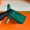 mmexport1690709781811-1024x785-1 Hermes Mini Kelly sellier shiny alligator crocodile 6Q jade green Gold Hardware 19cm Full Handmade