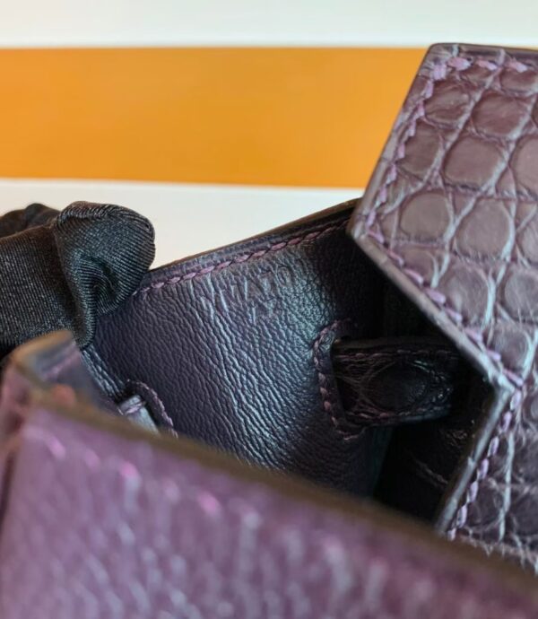 mmexport1690710243641-890x1024-1 Hermes Birkin Touch Togo & Matte crocodile Grape purple Gold Hardware 25cm Full Handmade