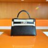 mmexport1690710649305-1024x804-1 Hermes Mini Kelly chèvre ck89 Black Silver Hardware 19cm Full Handmade