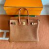 mmexport1691741524881-768x1024-1 Hermès Birkin Touch togo & Matte crocodile CK37 Golden Brown Gold Hardware 25cm Full Handmade
