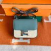 Hermès mini Consatnce Epsom ck63 Almond green Silver Hardware 18cm Full Handmade