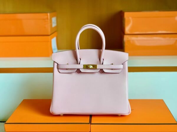 Hermès Birkin Swift 3Q new sakura pink Gold Hardware 25cm Full Handmade