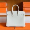 Hermès Birkin Swift Pearl grey Gold Hardware 25cm Full Handmade