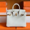 Hermès Birkin Swift Pearl grey Gold Hardware 25cm Full Handmade