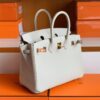 Hermès Birkin Swift Pearl grey Gold Hardware 25cm Full Handmade