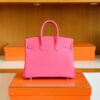 Hermès Birkin Swift 1Q Creamy Pink Silver Hardware 25cm Full Handmade