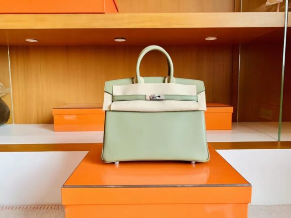 mmexport1692258880548-1024x768-1 Hermès Birkin Swift q1 Sage green Silver Hardware 25cm Full Handmade