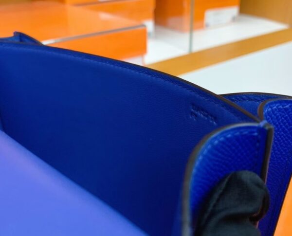 Hermès Constance Epsom i7 Azure blue Gold Hardware 18cm Full Handmade