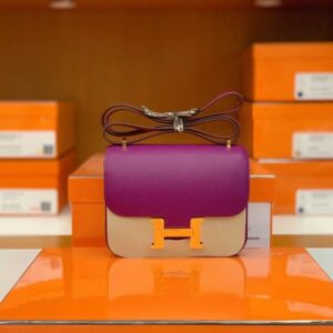 mmexport16925288998861-1024x768-1 Hermès Constance Epsom P9 actiniae purple Gold Hardware 18cm Full Handmade
