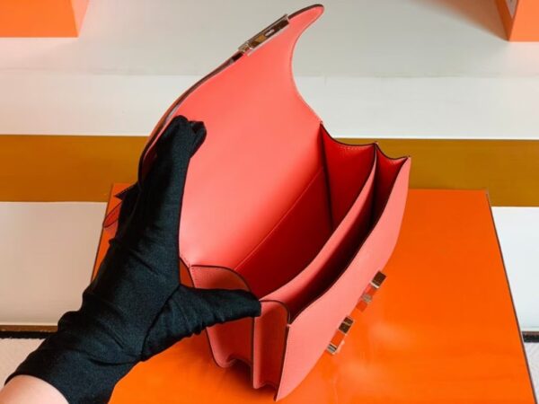 Hermès Constance Epsom Candy Pink Silver Hardware 18cm Full Handmade