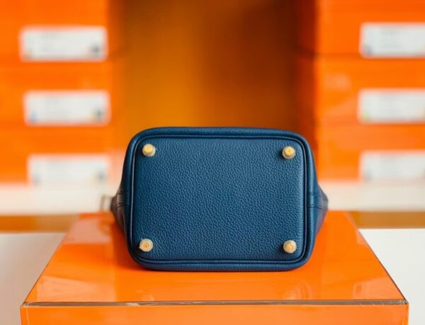 mmexport1697470014214-1024x783-2 Hermès Picotin TC Gem Blue Gold Hardware 18cm Full Handmade