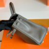 Hermès Kelly Togo 8F tinware grey Silver Hardware 25cm Full Handmade