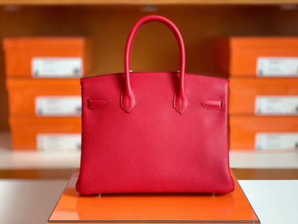 mmexport1699008739321-1024x768-1 Hermès Birkin Togo S3 Bright Red Silver Hardware 30cm Full Handmade