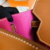 Hermès Birkin Barenia CK37 Golden Brown & L3 Rose Purple Gold Hardware 30cm Full Handmade