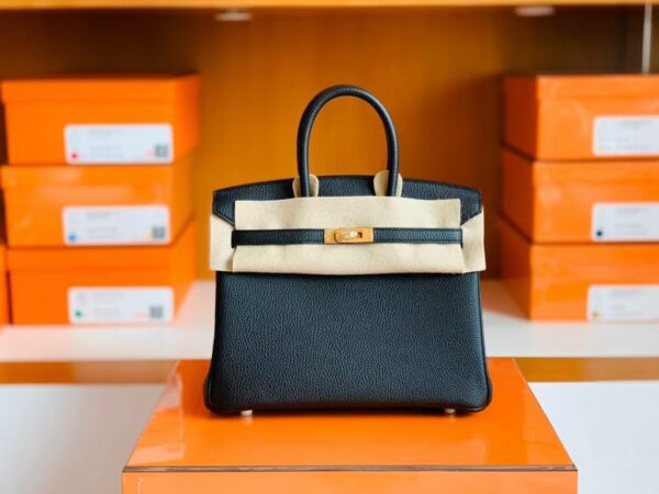 mmexport1699694870053-1024x768-2 Hermès Birkin Togo CK89 Black Gold Hardware 25cm Full Handmade