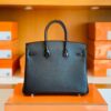 Hermès Birkin Touch Shiny Alligator & Chevre CK89 Black Noir Rose Gold Hardware 25cm Full Handmade