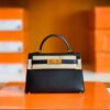 mmexport1699695233466-1024x785-2 Hermès Mini Kelly Epsom CK89 Black Gold Hardware 19cm Full Handmade