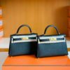 mmexport1699695245137-1024x779-1 Hermès Mini Kelly Epsom CK89 Black Gold Hardware 19cm Full Handmade