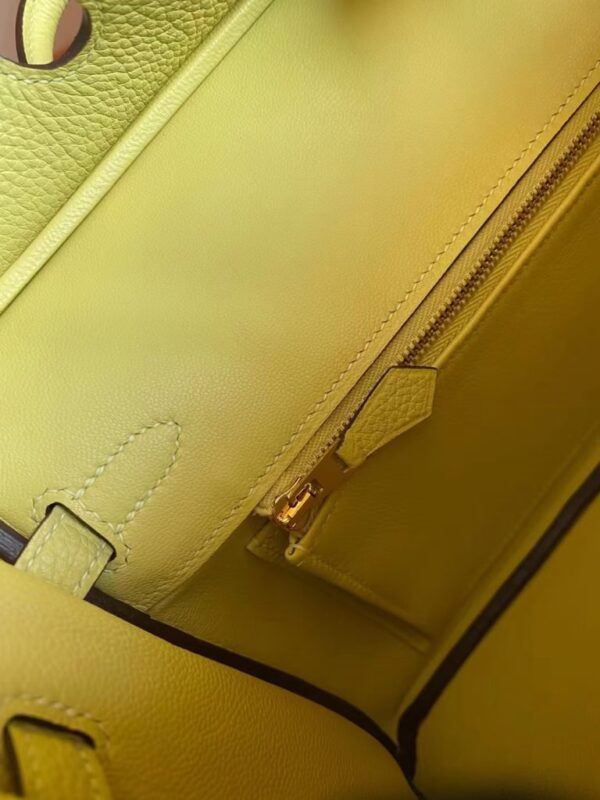 Hermès Birkin Togo Light Yellow Gold Hardware 25cm Full Handmade