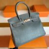 mmexport1705116784934-1024x806-1 Hermès Birkin Chevre tinware grey & Brigh Red Gold Hardware 30cm Full Handmade
