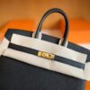 H Factory Bags Birkin Togo Black Gold Hardware 25cm Full Handmade