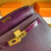 mmexport1715940731549-1024x793-1 H Factory Bags mini kelly touch Epsom & Shiny crocodile N5 Gallon purple Gold Hardware 19cm Full Handmade