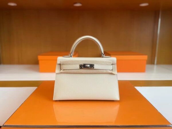 mmexport1716517994038-1024x771-2 H Factory Bags mini Kelly Epsom Cream White Silver Hardware 19cm Full Handmade
