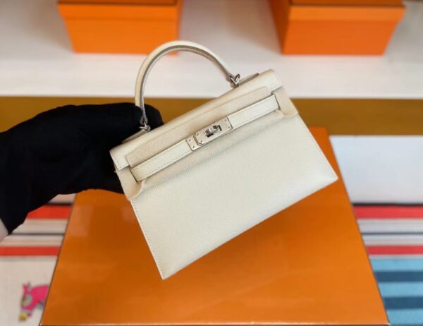 mmexport1716517997216-1024x788-1 H Factory Bags mini Kelly Epsom Cream White Silver Hardware 19cm Full Handmade